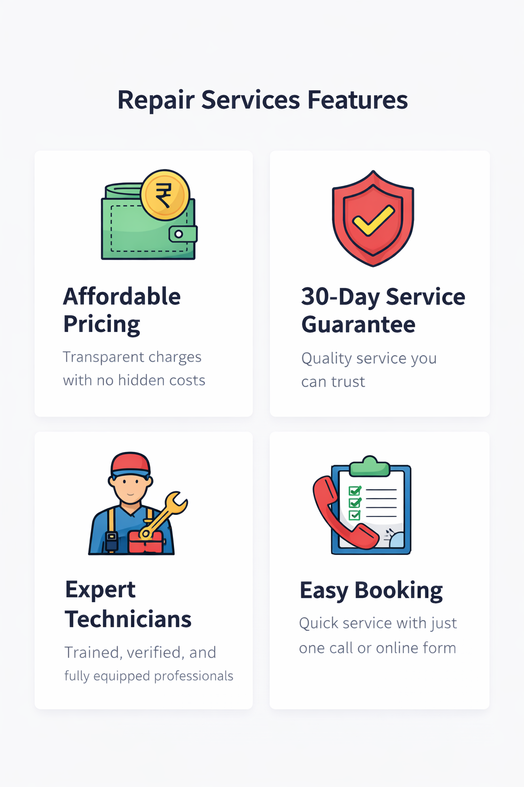 quality services with competitive price